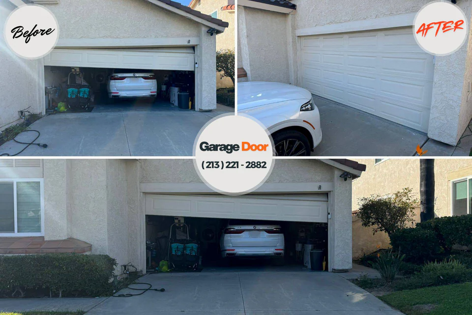 Before and after: garage door repair Perry Park, CO